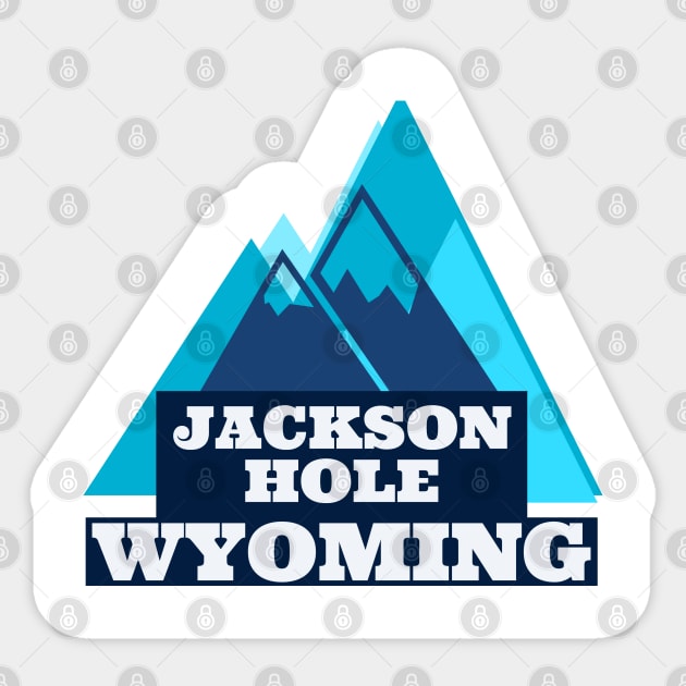 Jackson Hole, Wyoming Fun Blue Mountains Sticker by cricky